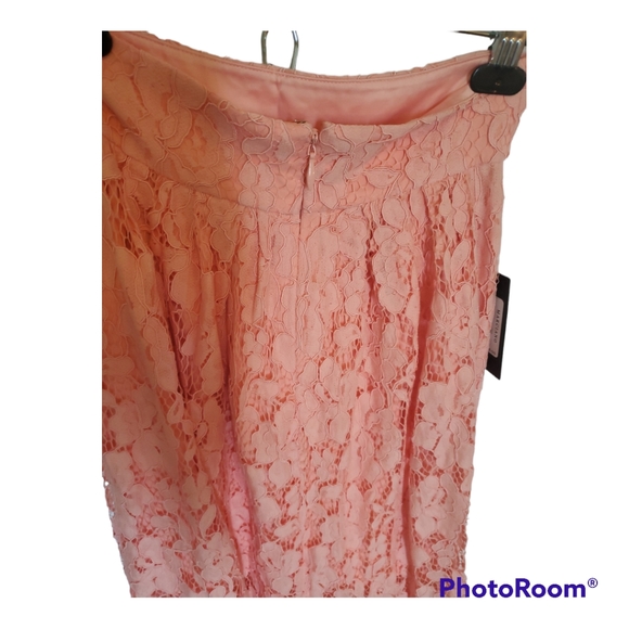 MARCIANO Guess Xing High Waist Pink Lace Midi Skirt - Size 4, S, Small - Picture 8 of 9